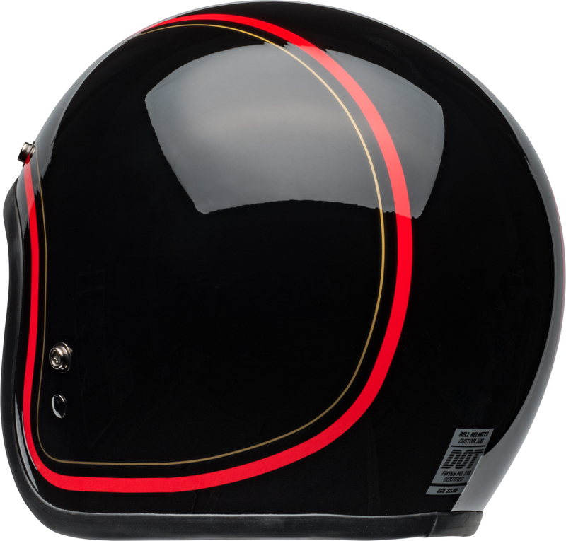 CASQUE BELL CUSTOM 500 - CHIEF GLOSS BLACK – Image 4