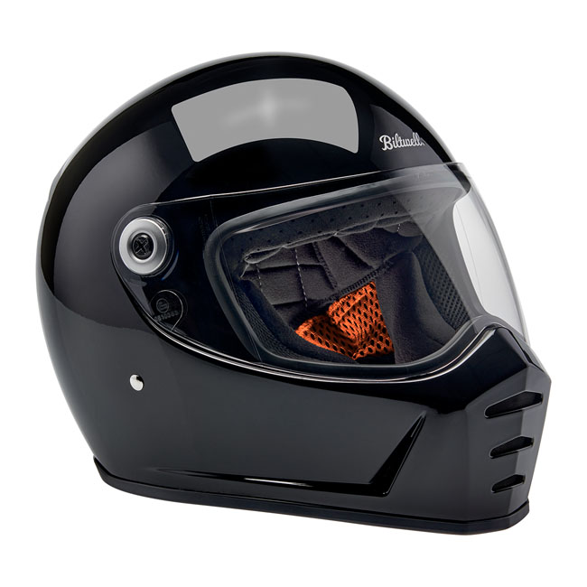 BILTWELL LANE SPLITTER HELMET NOIR BRILLANT – Image 4