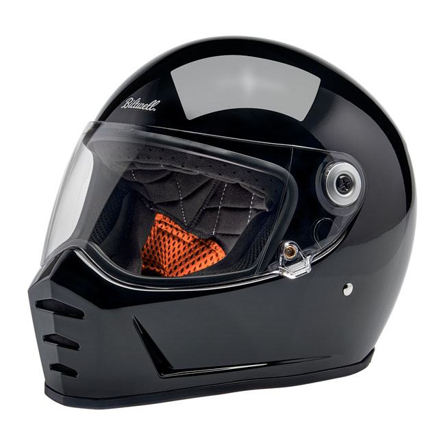 BILTWELL LANE SPLITTER HELMET NOIR BRILLANT – Image 8