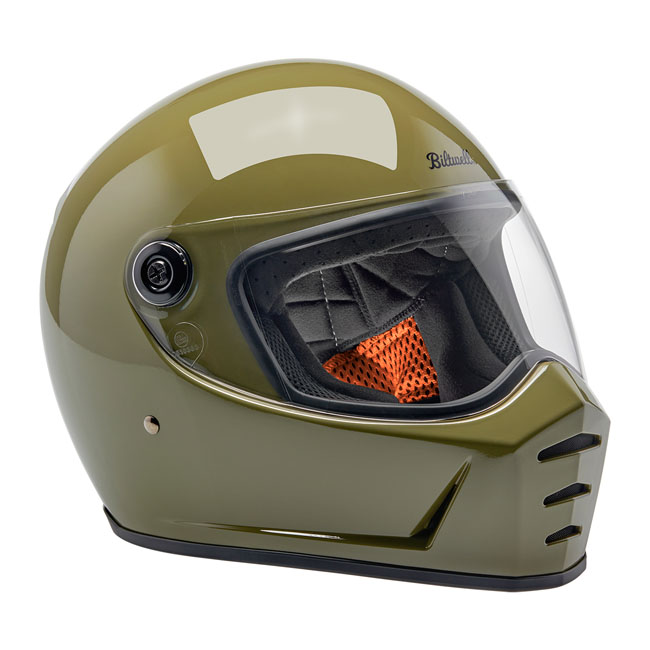 BILTWELL LANE SPLITTER HELMET OLIVE GREE – Image 4