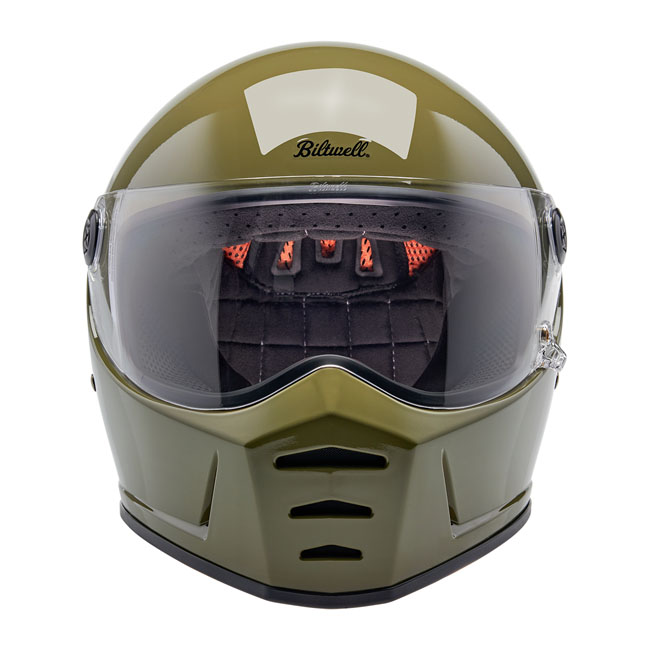 BILTWELL LANE SPLITTER HELMET OLIVE GREE – Image 7