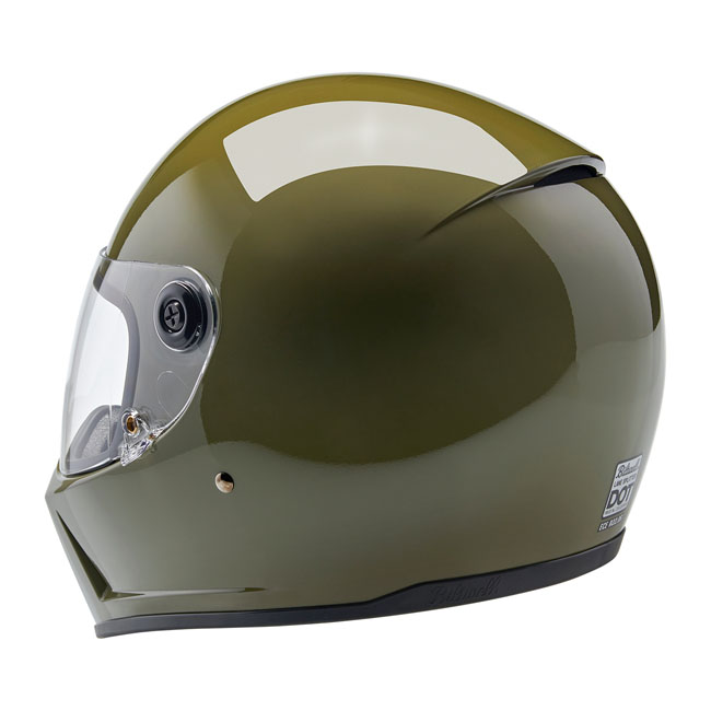 BILTWELL LANE SPLITTER HELMET OLIVE GREE – Image 9