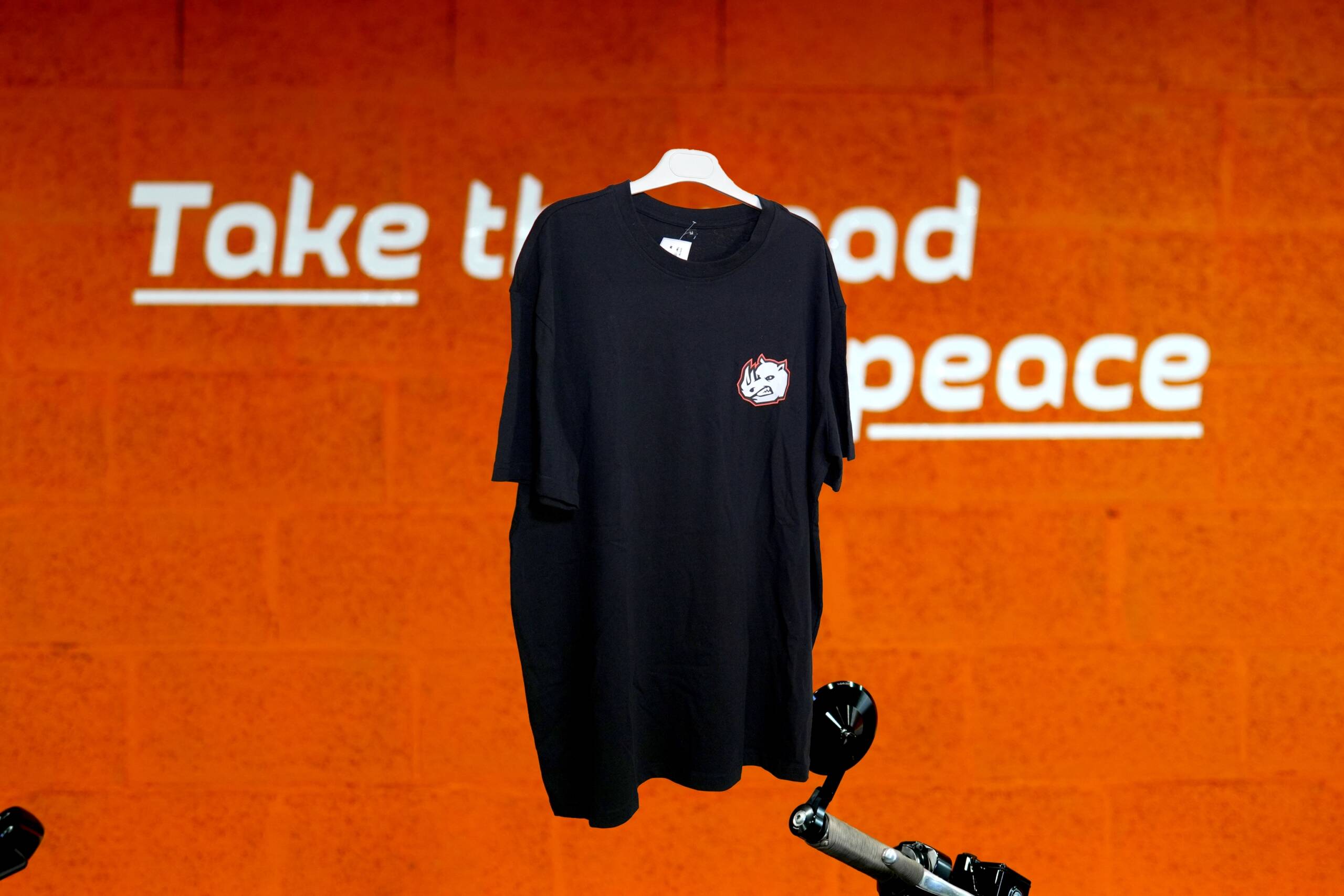 TEE SHIRT RIDE & PEACE RHINO NOIR – Image 7